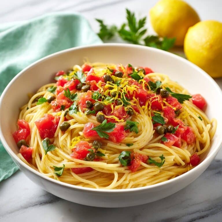 Lemon Capellini Salad Recipe