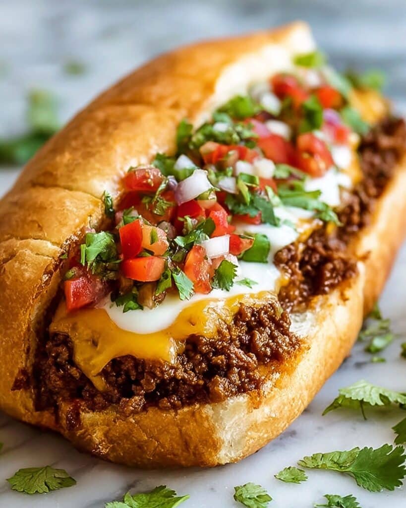 Mexican Chopped Cheese Sandwich Recipe